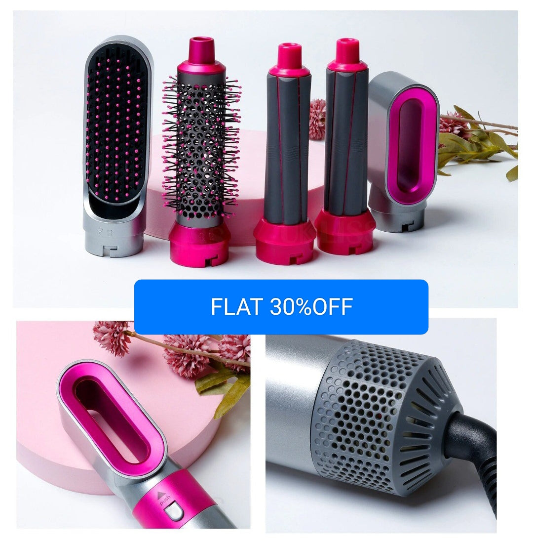 5 in 1 Hair Dryer Styling Tool, Multi-Head Hot Air Comb