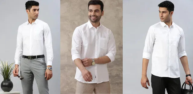 Classic Men’s White Shirt – Timeless Style & Effortless Sophistication